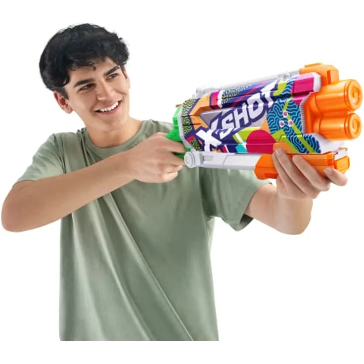 ZURU XShot Skins Wasserpistole, Pump Action mit Fast Fill Technologie, 1 Stück – Bild 8