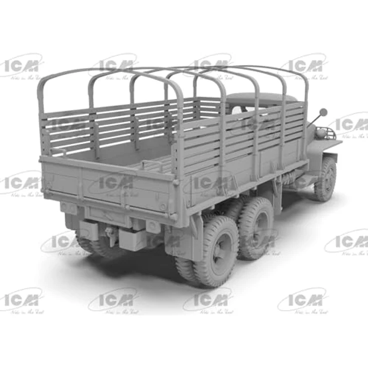 ICM Studebaker US6-U3, Modellfahrzeug im Maßstab mit detailgetreuer Nachbildung eines historischen US-Militär-Lkw – Bild 3