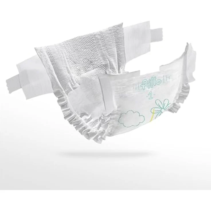 Pillo Premium New Born Size 1 Einwegwindeln, 2-5 kg, hypoallergen, atmungsaktiv, 33 Stück – Bild 2