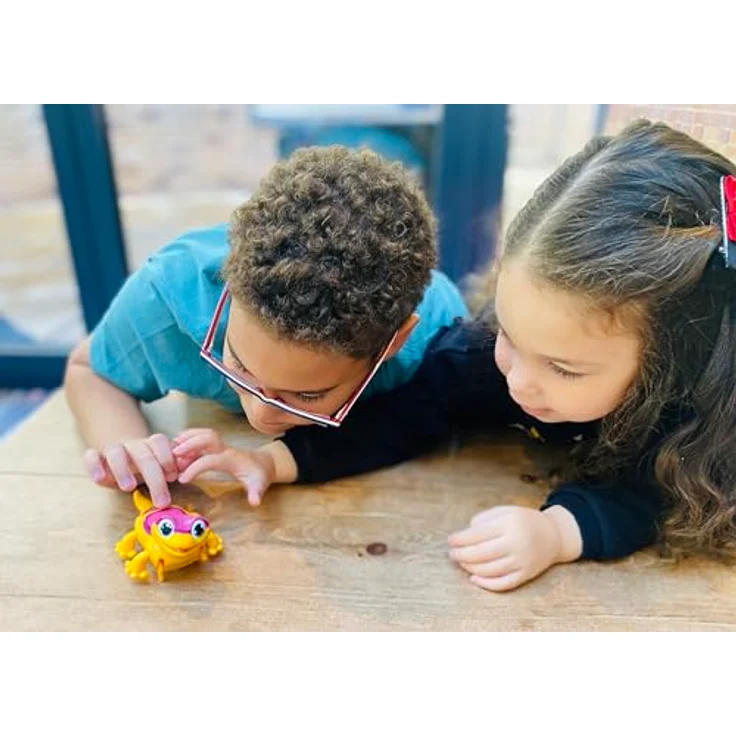 Animagic Let's Go Gecko (Gelb), Interaktives Kuscheltier mit über 50 Sound-Effekten und motorisierten Bewegungen, Spielzeug ab 5 Jahren – Bild 4
