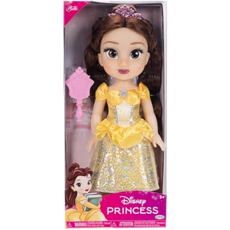 Jakks Pacific Babypuppe Disney Princess - Meine Freundin Belle, ca. 35 cm, mit gelbem Prinzessinnenkleid und funkelndem Diadem – Bild 6