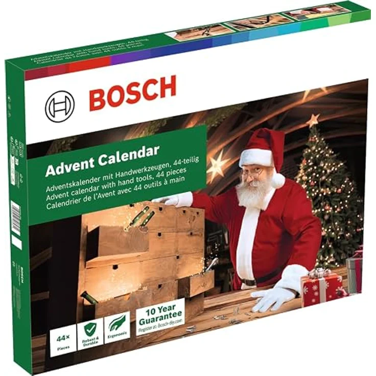 Bosch Home and Garden Adventskalender 2026, 44-teiliges Handwerkzeug- und Zubehörsortiment für Heimwerker – Bild 2
