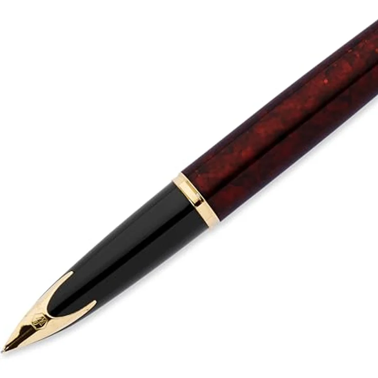 Waterman Expert, Schreibstift mit palladium-plattierten Zierteilen, satinierter Edelstahl-Oberfläche, blauer Tinte, mittel (M), Silber – Bild 3