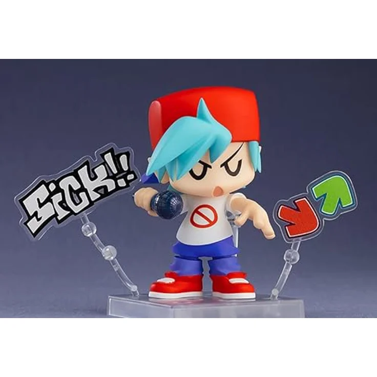 Good Smile Company Friday Night Funkin' Nendoroid Actionfigur Boyfriend, 10 cm, posierbar mit 3 austauschbaren Gesichtern und Zubehör – Bild 6