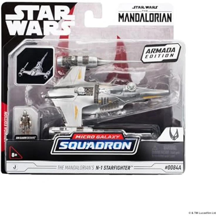 Jazwares Star Wars N1 Fahrzeug-Set mit Mando Figur, 13 cm hoch, offiziell lizenziert – Bild 3