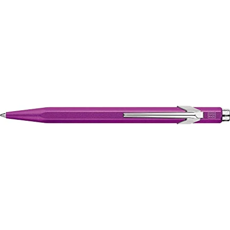 Caran d'Ache 849 Colormat-X, Kugelschreiber in Violett, Teil der Regenbogenkollektion – Bild 2