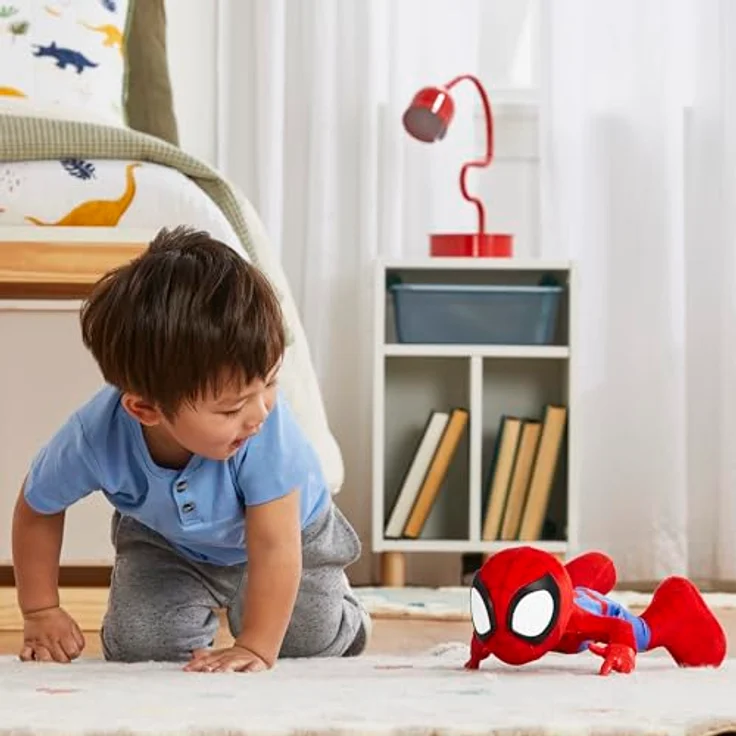 Hasbro Marvel Spidey und seine Super-Freunde Tanz- & Krabbelspaß Spidey Hörspielfigur mit fünf Soundeffekten und zwei Liedern, mehrfarbig – Bild 6