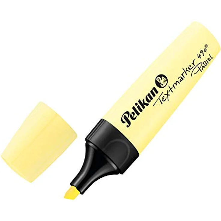 Pelikan 817325 Textmarker 490® Pastell, farbig sortiert, 6 Stück im Etui, Universaltinte auf Wasserbasis, Spezialspitze, komfortable Griffmulde, Twist-Off-Kappe – Bild 4