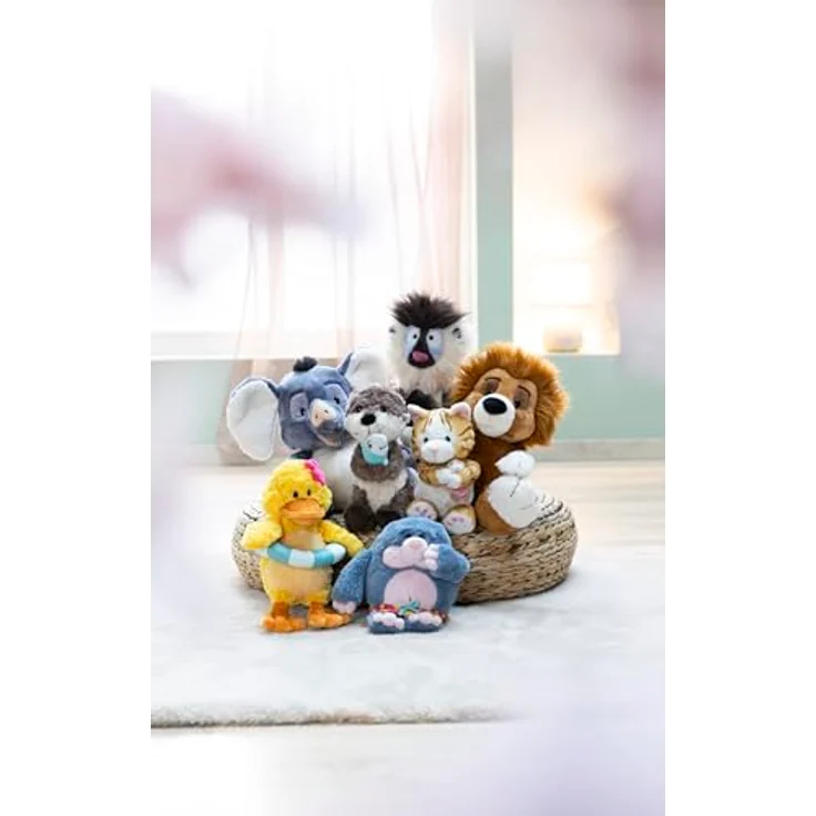 NICI Plüsch Wild Friends Elefant El-Flora, schlenkernd grau, 35cm, mit hochwertigem Plüschfell und detailverliebtem Design – Bild 2