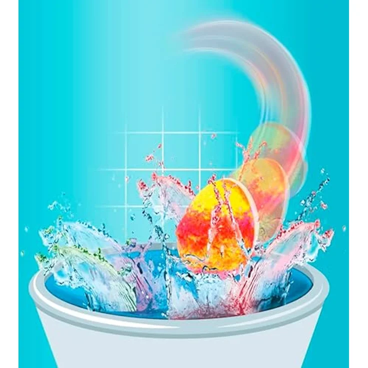 Simba Glibbi Blubber Ei, Vier sprudelnde Badebomben in Eiform, mit Erdbeerduft, Lila/Rosa/Blau/Rot, ab 3 Jahren – Bild 5