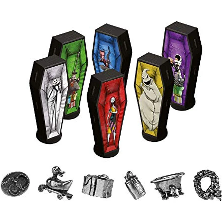 Winning Moves Cluedo Nightmare before Christmas, Brettspiel mit abenteuerlicher Suche und atmosphärischen Städten – Bild 4