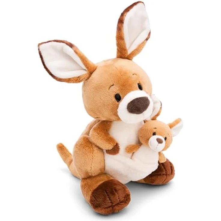 NICI Kuscheltier Känguru Kelly 25cm mit Kängurubaby 10cm - braun - Stofftier aus weichem Plüsch, niedliches Plüschtier zum Kuscheln und Spielen, für Kinder & Erwachsene - tolle Geschenkidee – Bild 1