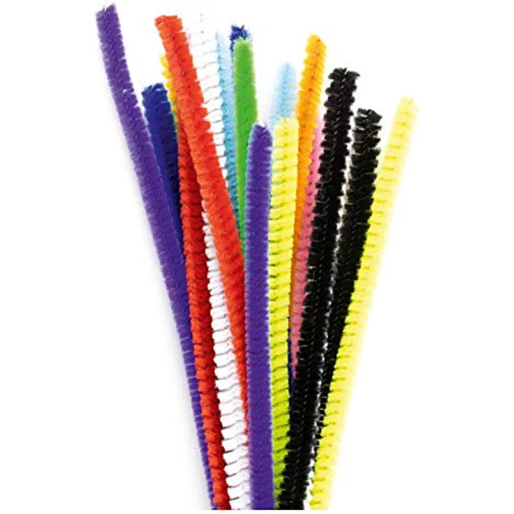 Stylex 46739 - Chenilledraht, Pfeifenreiniger, 10 Stück mit einer Länge von 50 cm, sortiert in 10 Farben, geeignet zum vielseitigen Basteln – Bild 2