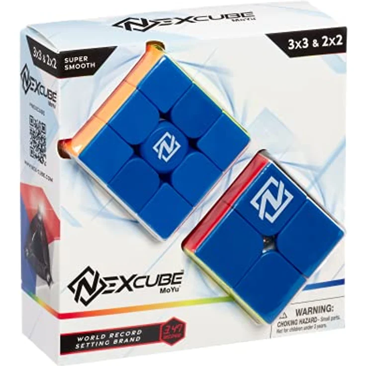 GOLIATH Speedcube Puzzle Nexcube Combo, Geschicklichkeitsspiel mit 3x3 und 2x2 Würfeln, einstellbare Empfindlichkeit – Bild 1
