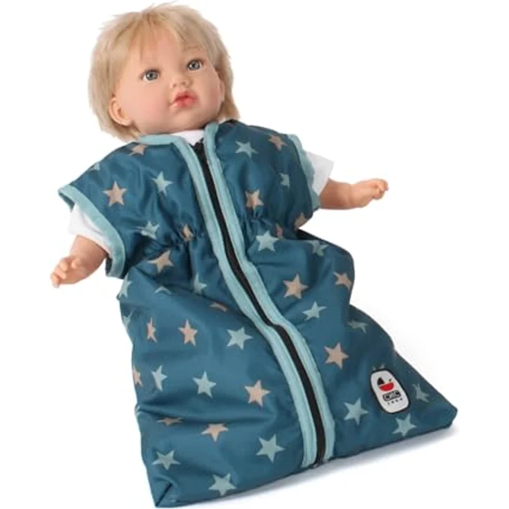 CHIC2000 Puppen Schlafsack, komfortabler Schlafsack mit seitlichem Reißverschluss, für Puppen bis 55 cm – Bild 3