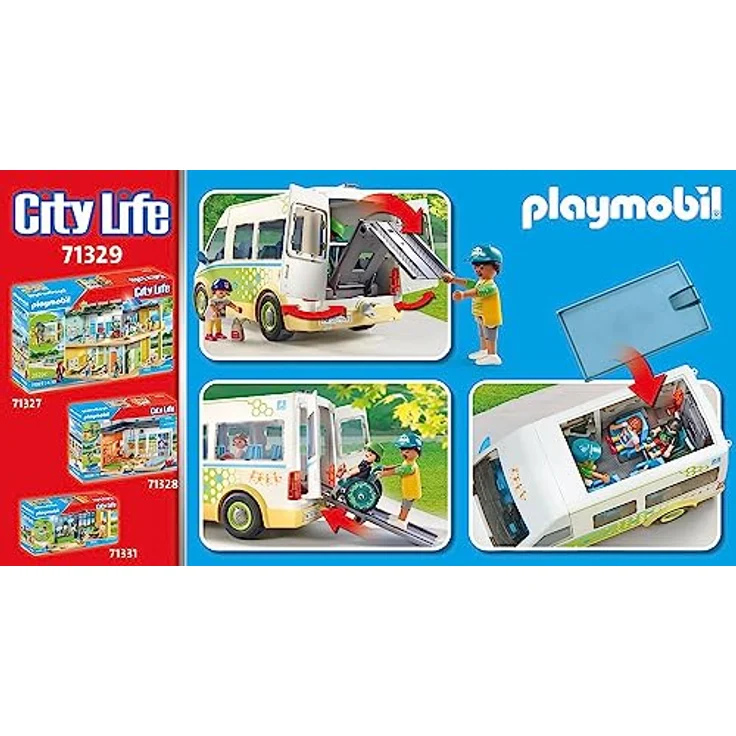 Playmobil® Schulbus (71329), My City Life Konstruktions-Spielset, (53 St), Made in Europe – Bild 4