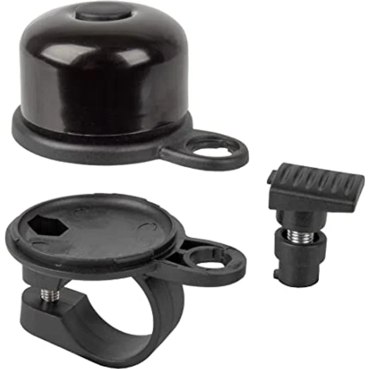 Hama Fahrradklingel AirBell® für Apple AirTag (AirTag Halterung, AirTag Befestigung, AirTag Versteck Fahrrad, Diebstahlschutz, Tracking, 85dB, 2,2cm Durchmesser) Schwarz – Bild 2