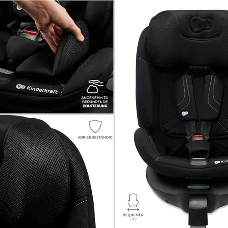 KinderKraft XRIDER 2 i-Size, Kindersitz mit Sicherheitsfeatures in grün – Bild 9