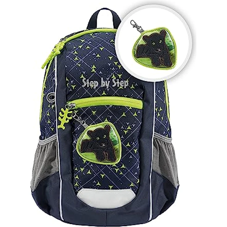 Step by Step Rucksack-Set KIGA Maxi „Little Wild Cat Chiko“, ergonomisch mit separatem Innenfach, höhenverstellbarem Brustgurt, 10 l, für Kita, Kindergarten & Freizeit, ab 3 Jahren – Bild 1