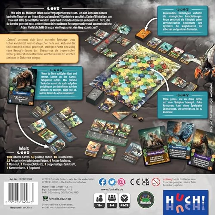 Funtails Comet - Funtails Brettspiel von Peter Prinz, kompetitiver Engine-Builder mit einzigartigem Ressourcenkonzept – Bild 3