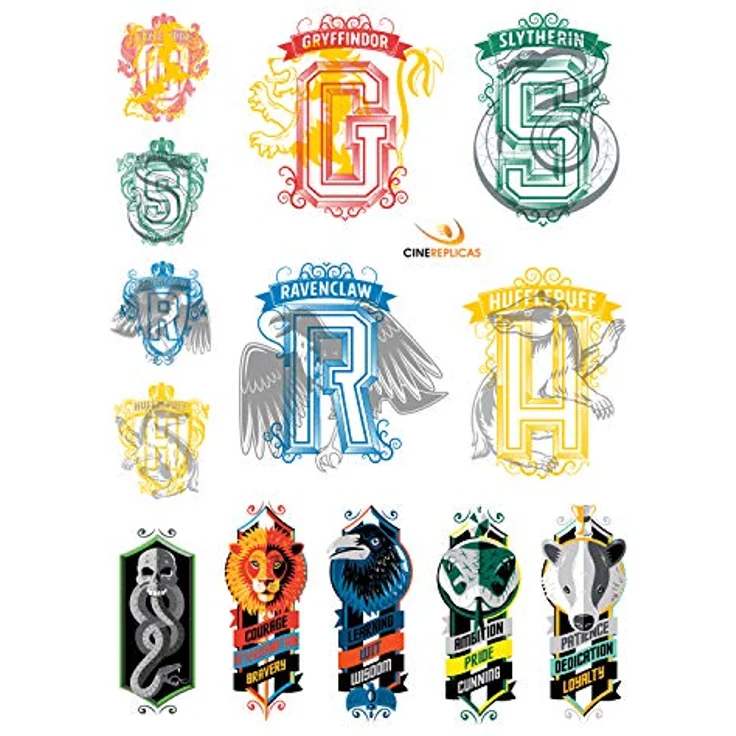 Cinereplicas Harry Potter Sticker Set Symbols, Offiziell lizenziert, 55-tlg, bunt – Bild 5