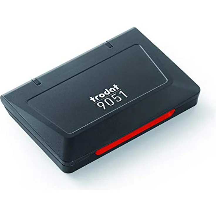 trodat Stempelkissen rot, 9,0 x 5,0 cm, nachfüllbar für Polymer- und Gummistempel – Bild 1