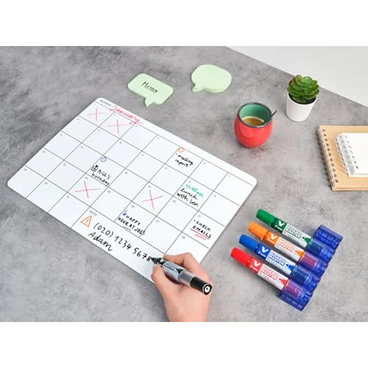 Pilot Greenpack V-Board Master, blau, 10 Marker und 10 Ersatzminen – Bild 8