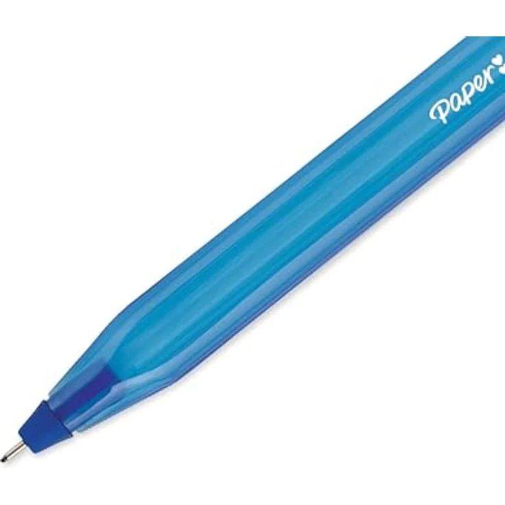 Paper Mate InkJoy 100, Kugelschreiber mit 1 mm Strichstärke, Blau, Transparent, 50 Stück – Bild 3