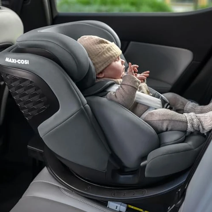 Maxi-Cosi Autokindersitz Emerald S i-Size - Tonal Black, Reboarder Kinder Autositz bis 36 kg, ab Geburt-12 Jahre & Isofix-Base – Bild 12