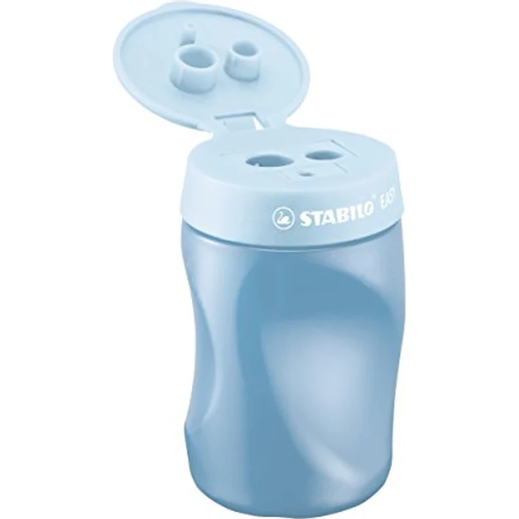 Ergonomischer Dosen-Spitzer für Linkshänder - STABILO EASYsharpener - 3 in 1 - blau – Bild 2