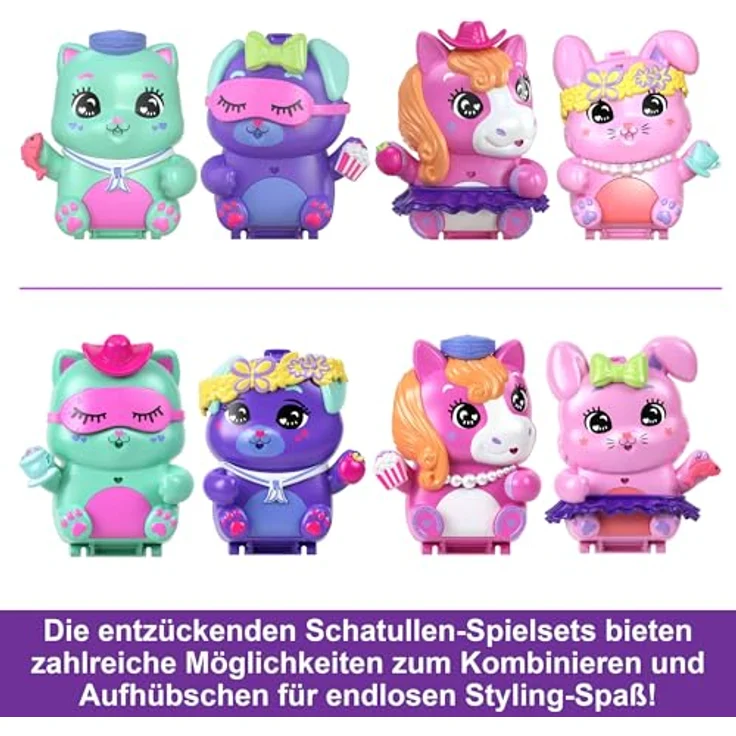 Mattel POP Matrosenkatze Schatulle, Spielset mit Kreuzfahrtschiff, 1 Puppe und 10 Accessoires, Kätzchenform – Bild 3