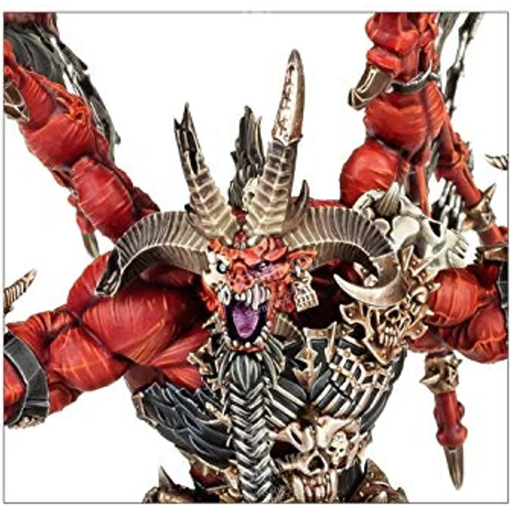 Games Workshop 99129915021 Skarbrand [Miniatur, Warhammer], Schwarz - The Bloodthirster mit daemonischen Äxten, Kunststoff, unlackiert, Zusammenbau erforderlich – Bild 5