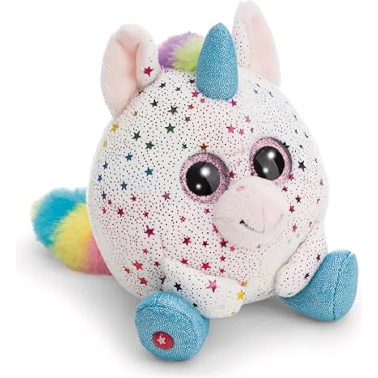 NICI GLUBSCHIS Baby Einhorn Uberto 13cm - weiß - kuscheliges Plüschtier aus weichem Material mit glitzernden Details und buntem Design, perfekt zum Kuscheln und Spielen, ideales Geschenk für Kinder und Erwachsene | 63051 – Bild 1