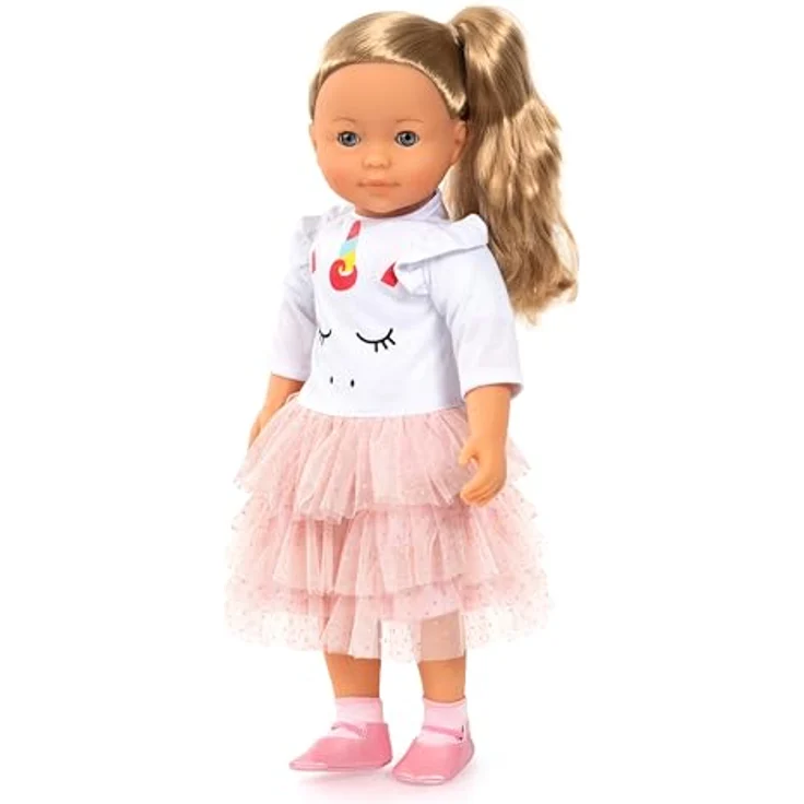 Bayer Stehpuppe Charlene Interactive, 46 cm, rosa, mit 100 Funktionen, Schlafaugen und Zubehör – Bild 6