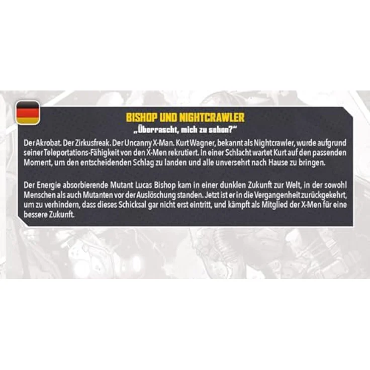 Atomic Mass Games AMGD2108 - Marvel: Crisis Protocol - Charakterpack mit Bishop und Nightcrawler, Miniaturenspiel für Sammelfiguren – Bild 5