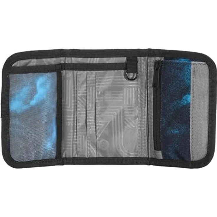 Coocazoo Geldbörse „Mystic Clouds” Schwarz-Blau, Portemonnaie mit Sichtfenster innen & außen, Münzfach & Kartenfächern, Klettverschluss, aus recycelten PET-Flaschen hergestellt – Bild 2