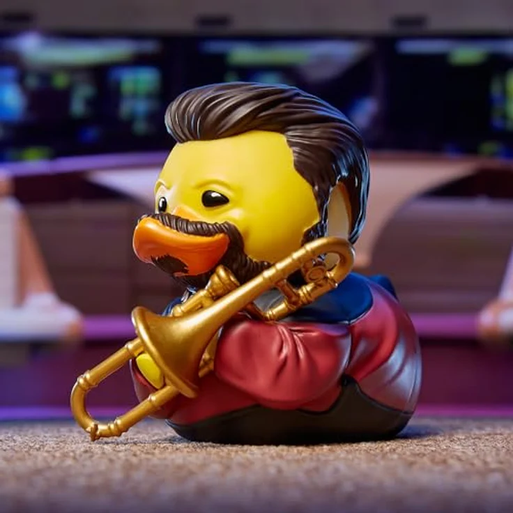 TUBBZ Sonderausgabe William T. Riker, Sammelbare Vinyl-Gummiente Figur, 9 cm groß, offizielles Star Trek Merchandise – Bild 2