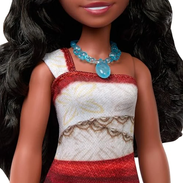 Mattel® Anziehpuppe Disney Vaiana 2, Vaiana im Abenteuer-Outfit mit Halskette und Fußkettchen, bewegliches Haar und Gliedmaßen – Bild 4