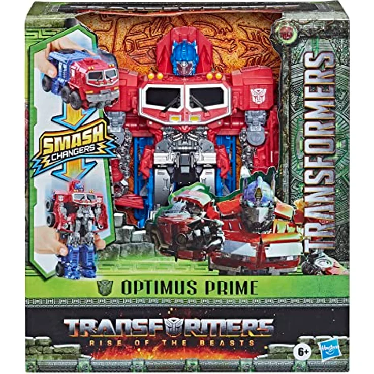 Transformers Spielzeug zum Film Transformers: Aufstieg der Bestien, Smash Changer Optimus Prime Figur ab 6, 22,5 cm – Bild 2