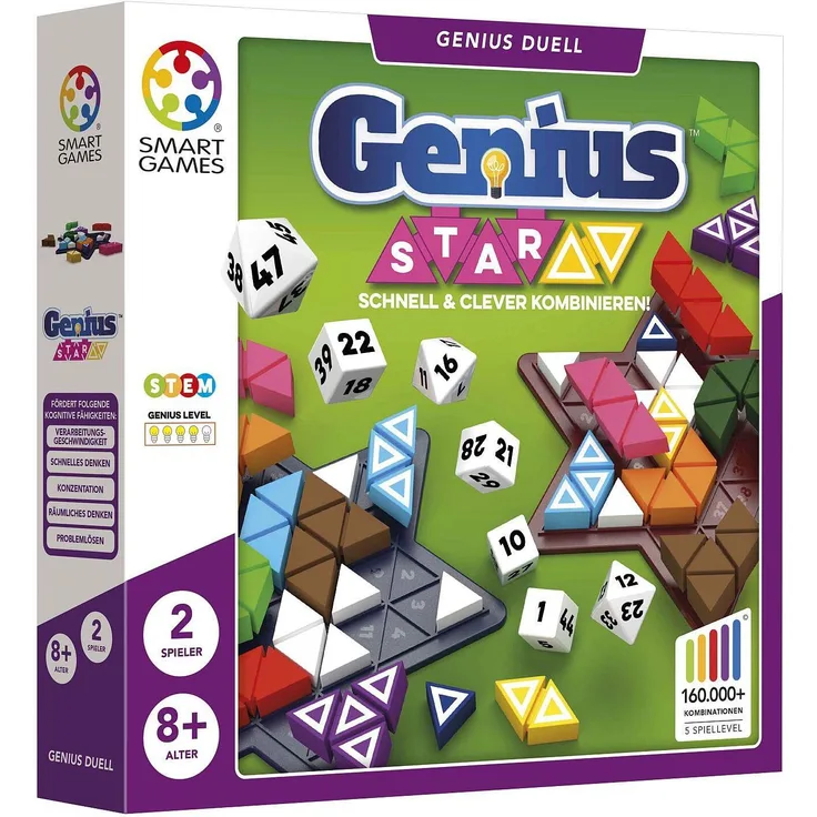 SMART Toys and Games GmbH The Genius Star 3, Legespiel für Generationen, kreativ und strategisch.