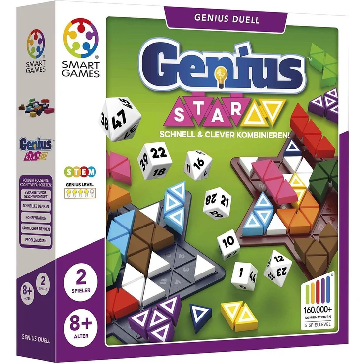 SMART Toys and Games GmbH The Genius Star 3, Legespiel für Generationen, kreativ und strategisch.