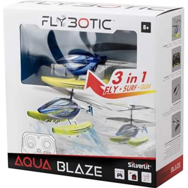 Silverlit Aqua Blaze, Ferngesteuerter Hubschrauber mit 3 Kanälen, 2,4 GHz Steuerung und präziser Geschwindigkeitsregelung – Bild 4