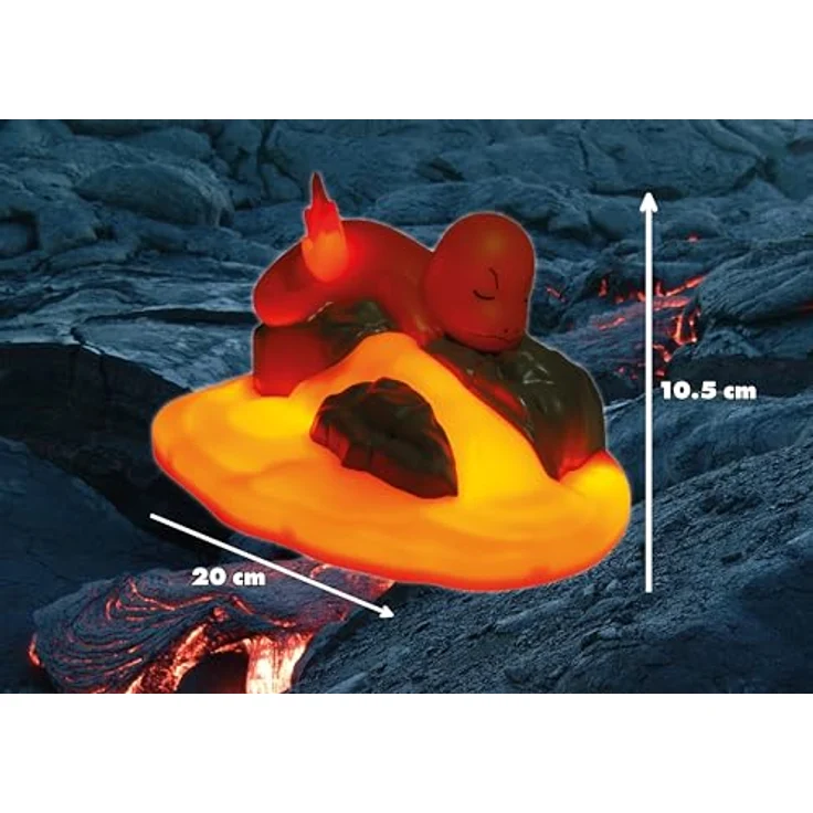 Teknofun Pokemon - Chamander LED Sammelfigur mit leuchtender Szenerie – Bild 8