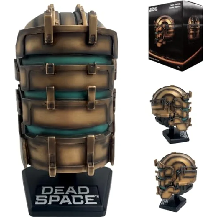 Fanatic Replik Dead Space - Isaac Helmet, limitierte Auflage 2008, handbemalt mit detaillierten Harzverzierungen, inklusive Ständer, 23 cm hoch