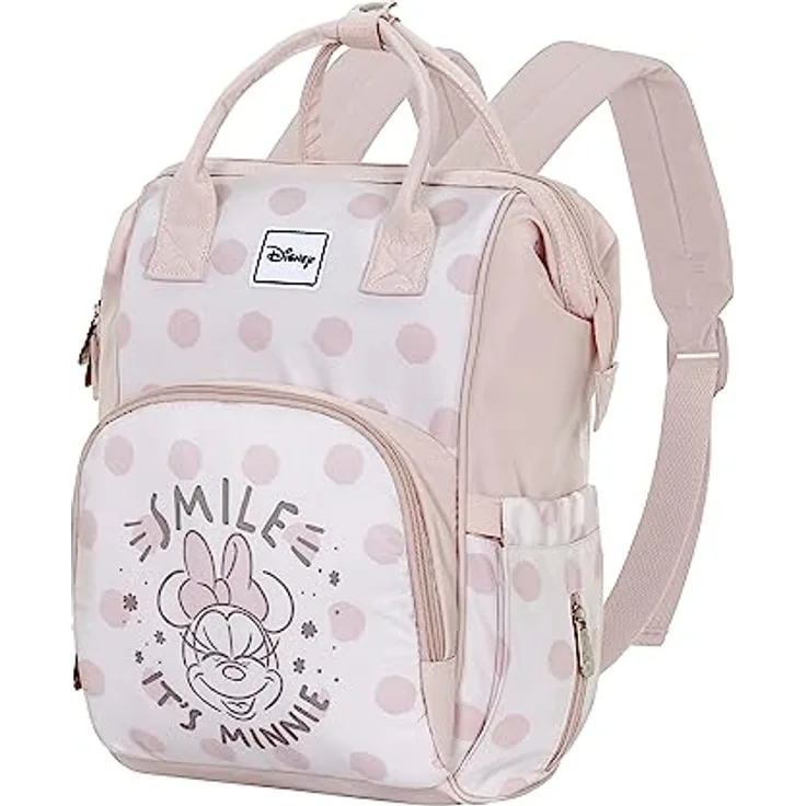 Disney Dear-Mommy Rucksack, Lachs, wasserabweisend, 25 x 40 cm, Kapazität 20 L, Wickelrucksack für Babyartikel