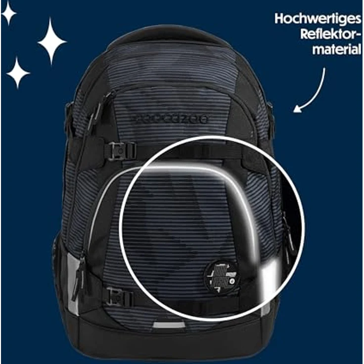 coocazoo Schulrucksack Mate, wasserabweisend mit höhenverstellbaren Schulterträgern, blau – Bild 8