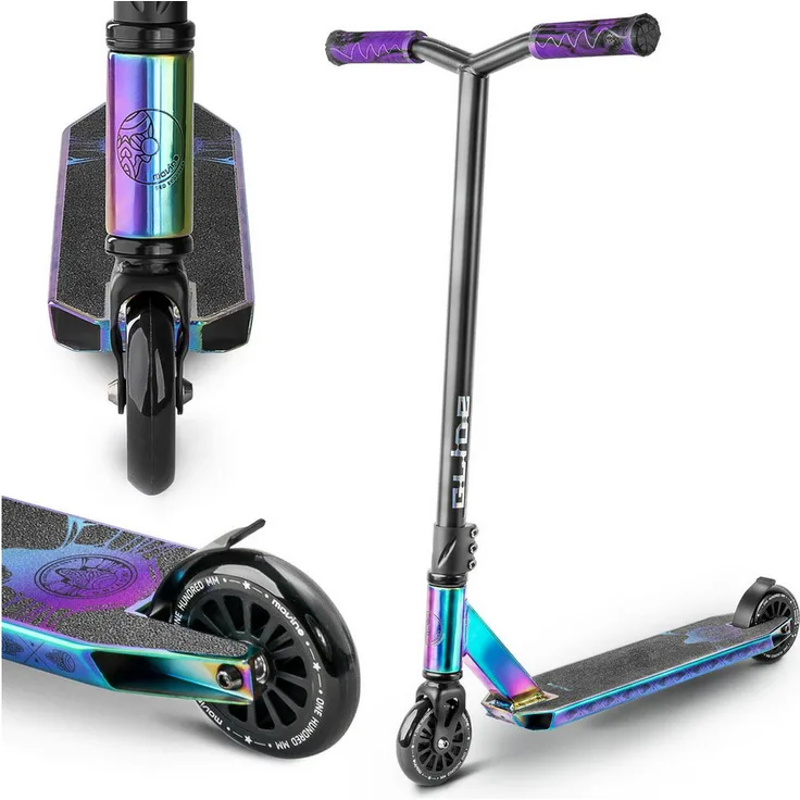 Movino Stuntscooter MOVINO GLIDE, 3,3 kg leicht, Aluminiumrahmen, ABEC-9 Lager, IHC Kompressionssystem
