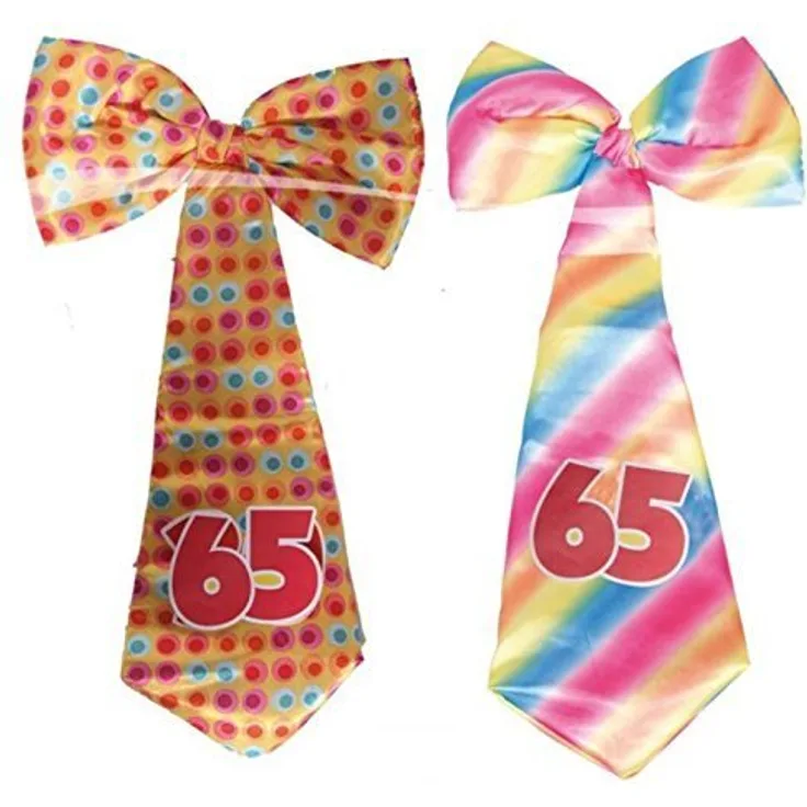 Folat 65. Geburtstag Partyschlips Bunt
