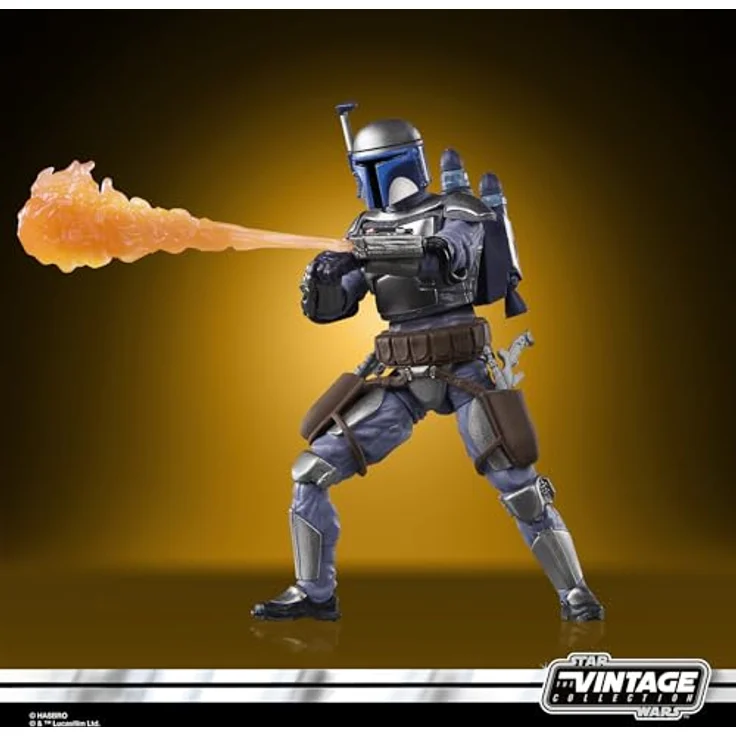 Star Wars The Vintage Collection Jango Fett, Deluxe Action-Figur mit 7 Accessoires, 9,5 cm, aus Star Wars: Angriff der Klonkrieger – Bild 5