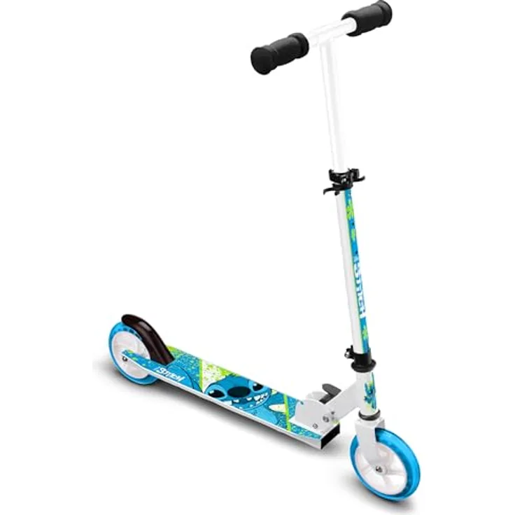 Stamp TROTTINETTE Pliable 6"-145 MM Stitch, Faltbarer Scooter mit 145mm PU Rädern in Schwarz